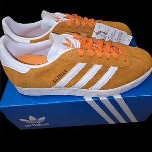 adidas Gazelle Orange and White Men's Shoes